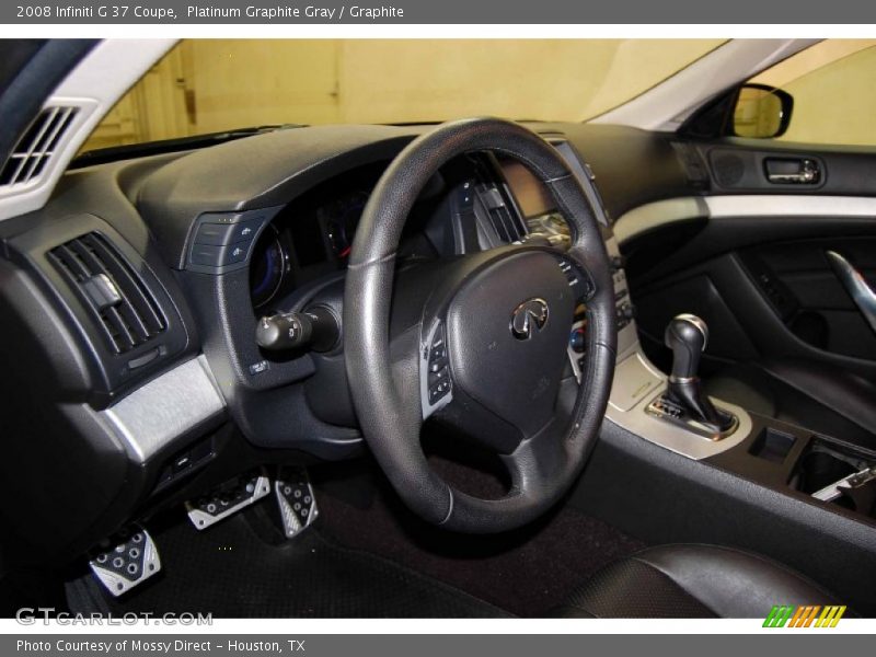 Platinum Graphite Gray / Graphite 2008 Infiniti G 37 Coupe