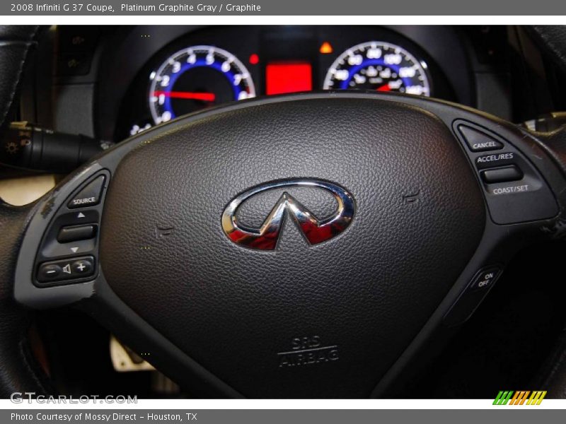 Platinum Graphite Gray / Graphite 2008 Infiniti G 37 Coupe