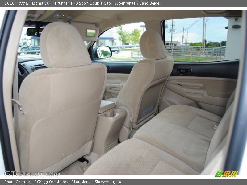 Super White / Sand Beige 2010 Toyota Tacoma V6 PreRunner TRD Sport Double Cab