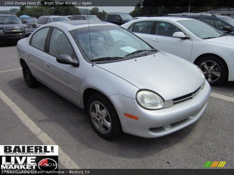 Bright Silver Metallic / Agate 2000 Dodge Neon ES