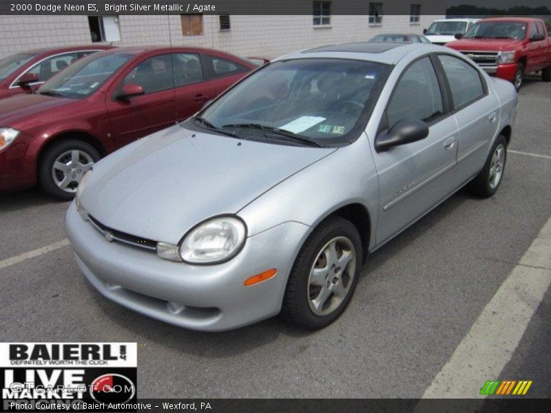 Bright Silver Metallic / Agate 2000 Dodge Neon ES