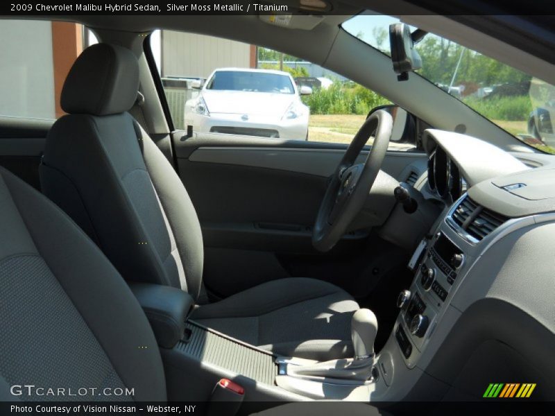 Silver Moss Metallic / Titanium 2009 Chevrolet Malibu Hybrid Sedan