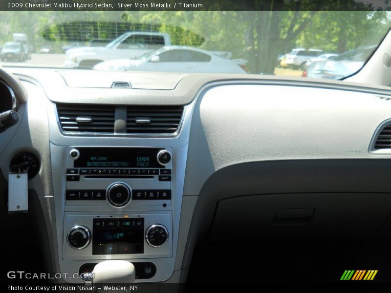 Silver Moss Metallic / Titanium 2009 Chevrolet Malibu Hybrid Sedan