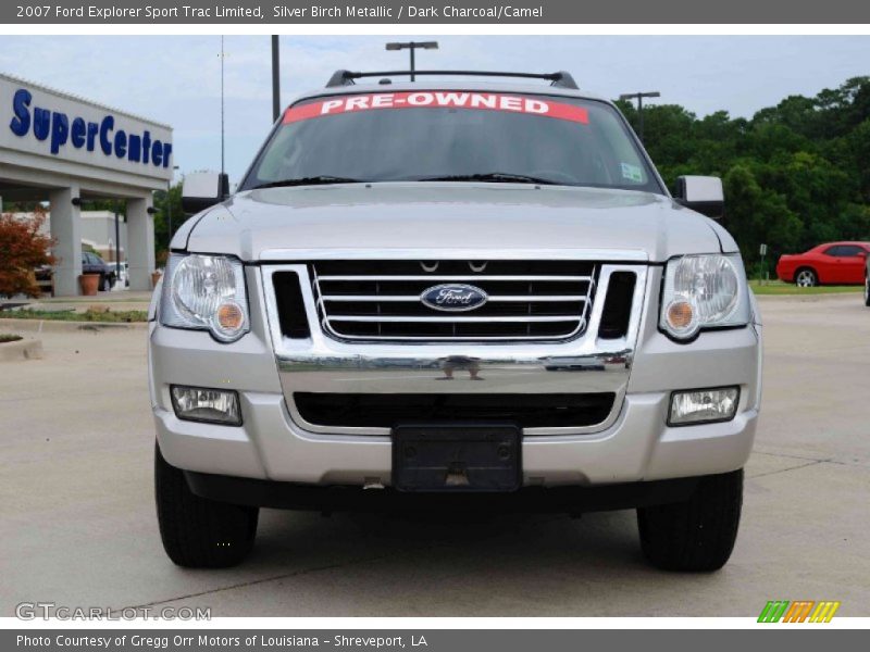 Silver Birch Metallic / Dark Charcoal/Camel 2007 Ford Explorer Sport Trac Limited