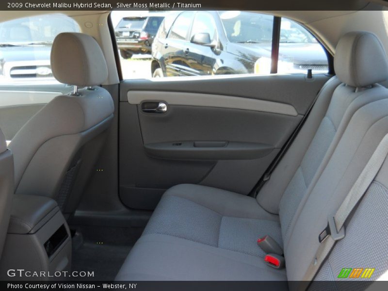 Silver Moss Metallic / Titanium 2009 Chevrolet Malibu Hybrid Sedan