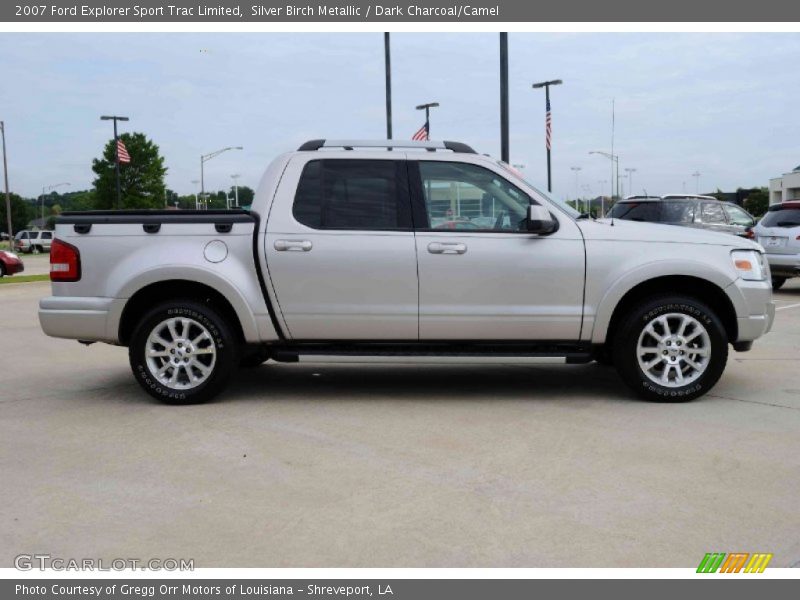 Silver Birch Metallic / Dark Charcoal/Camel 2007 Ford Explorer Sport Trac Limited