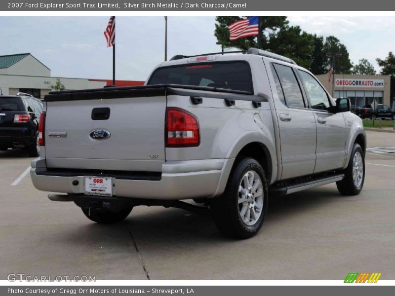 Silver Birch Metallic / Dark Charcoal/Camel 2007 Ford Explorer Sport Trac Limited