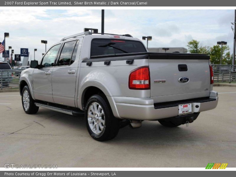 Silver Birch Metallic / Dark Charcoal/Camel 2007 Ford Explorer Sport Trac Limited
