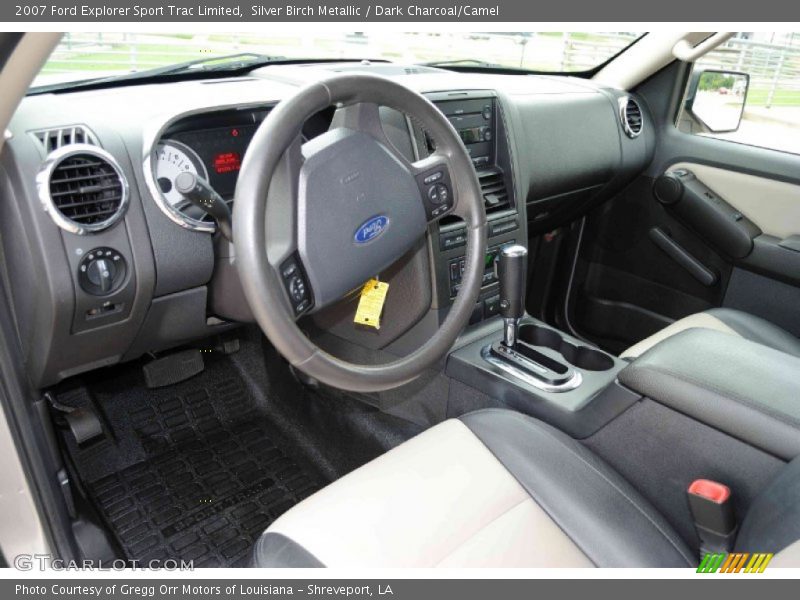 Silver Birch Metallic / Dark Charcoal/Camel 2007 Ford Explorer Sport Trac Limited