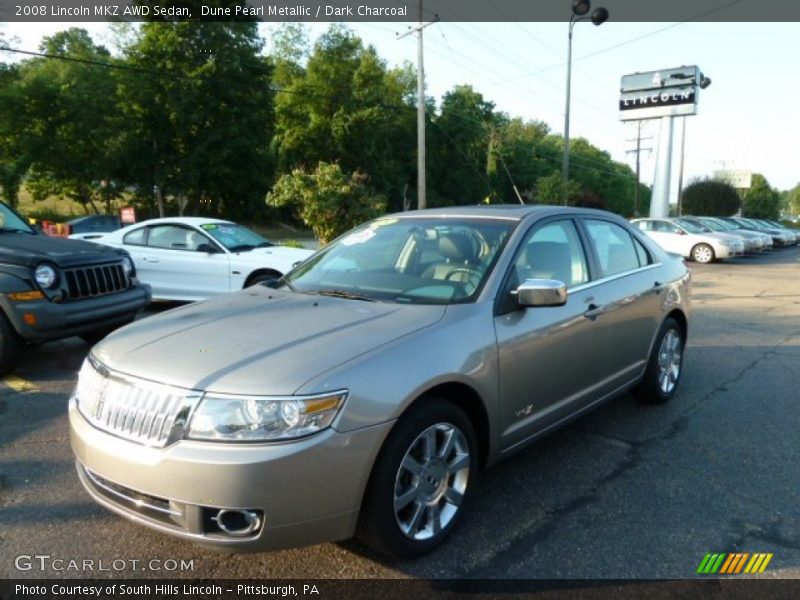 Dune Pearl Metallic / Dark Charcoal 2008 Lincoln MKZ AWD Sedan