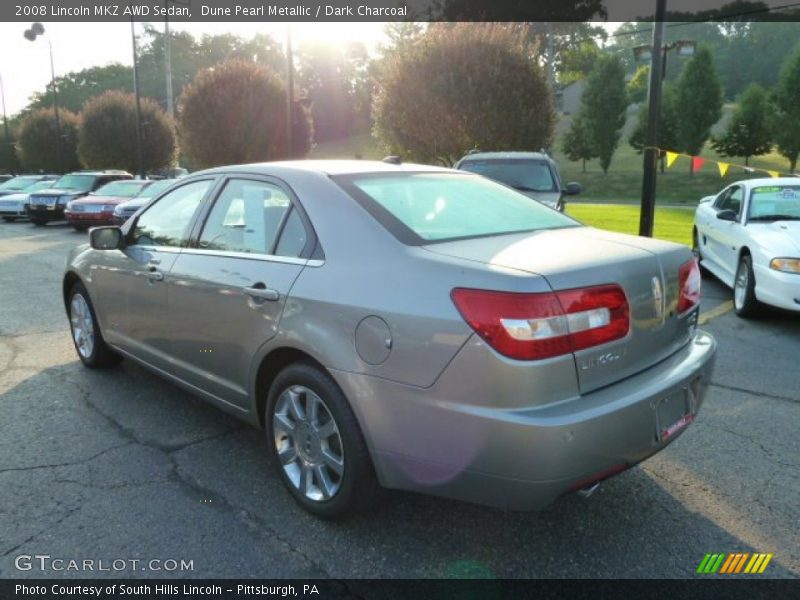 Dune Pearl Metallic / Dark Charcoal 2008 Lincoln MKZ AWD Sedan