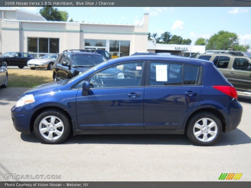 Blue Onyx / Charcoal 2008 Nissan Versa 1.8 SL Hatchback