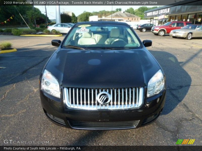 Tuxedo Black Metallic / Dark Charcoal/Medium Light Stone 2009 Mercury Milan V6 AWD VOGA Package