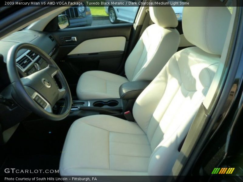  2009 Milan V6 AWD VOGA Package Dark Charcoal/Medium Light Stone Interior