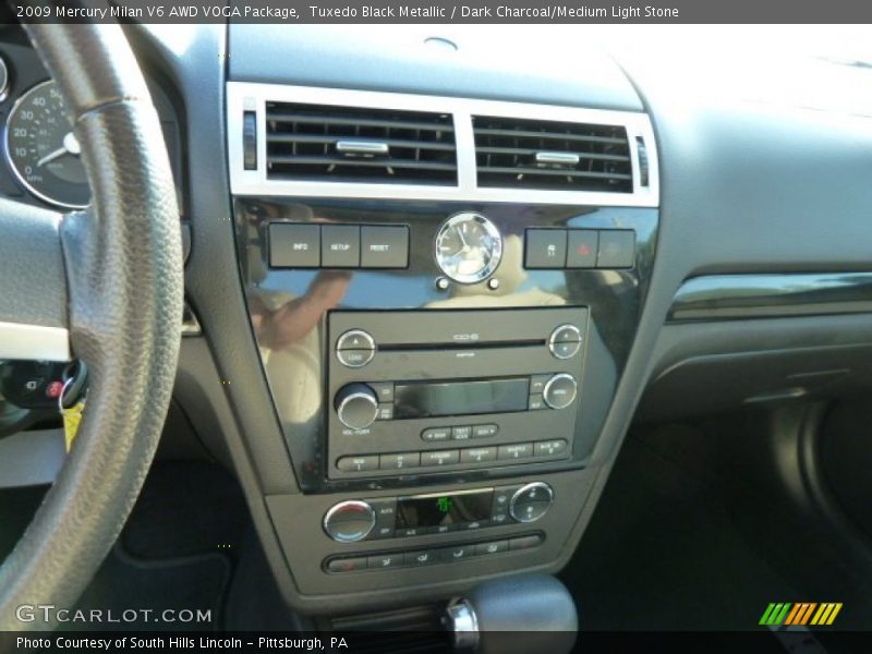 Tuxedo Black Metallic / Dark Charcoal/Medium Light Stone 2009 Mercury Milan V6 AWD VOGA Package