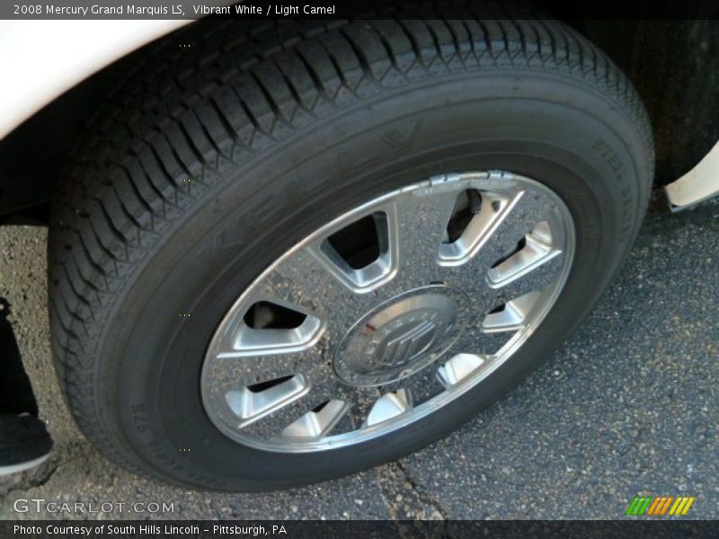 Vibrant White / Light Camel 2008 Mercury Grand Marquis LS