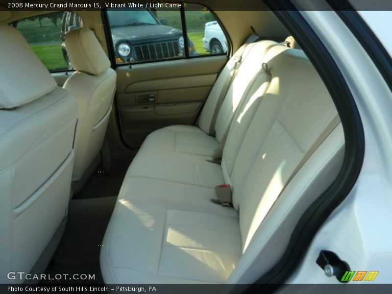 Vibrant White / Light Camel 2008 Mercury Grand Marquis LS