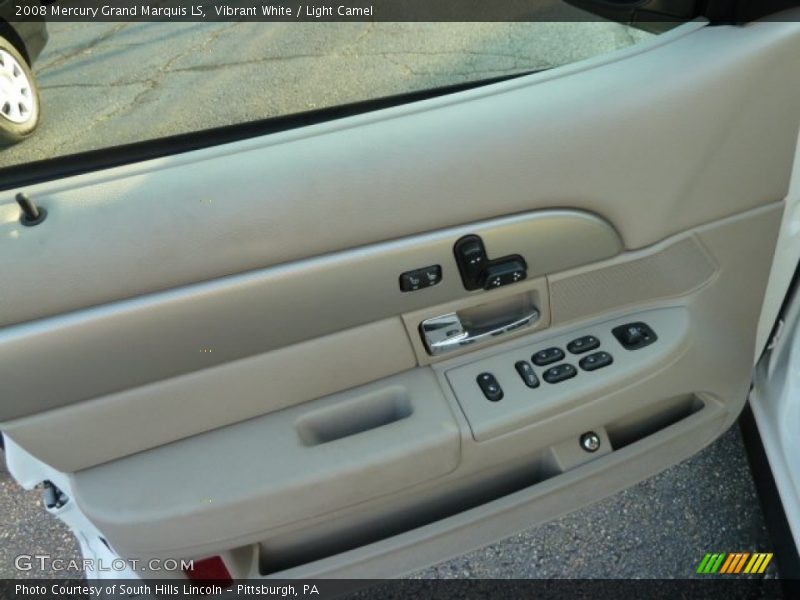 Vibrant White / Light Camel 2008 Mercury Grand Marquis LS