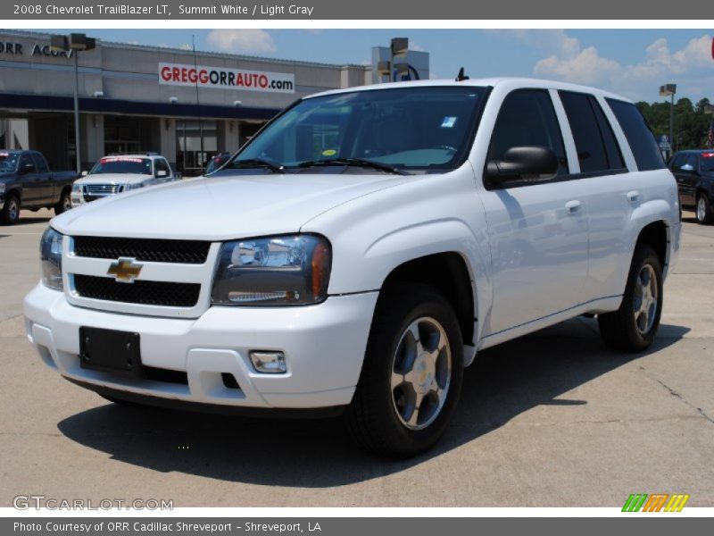 Summit White / Light Gray 2008 Chevrolet TrailBlazer LT