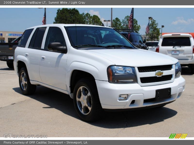 Summit White / Light Gray 2008 Chevrolet TrailBlazer LT