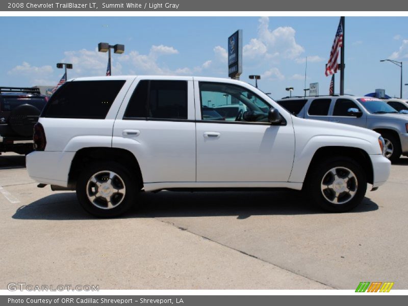 Summit White / Light Gray 2008 Chevrolet TrailBlazer LT