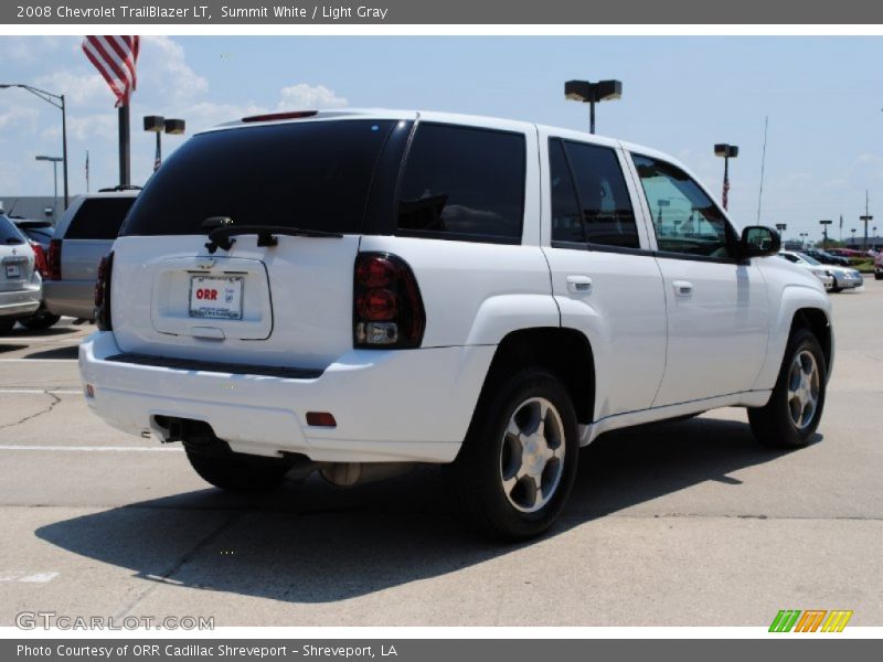 Summit White / Light Gray 2008 Chevrolet TrailBlazer LT