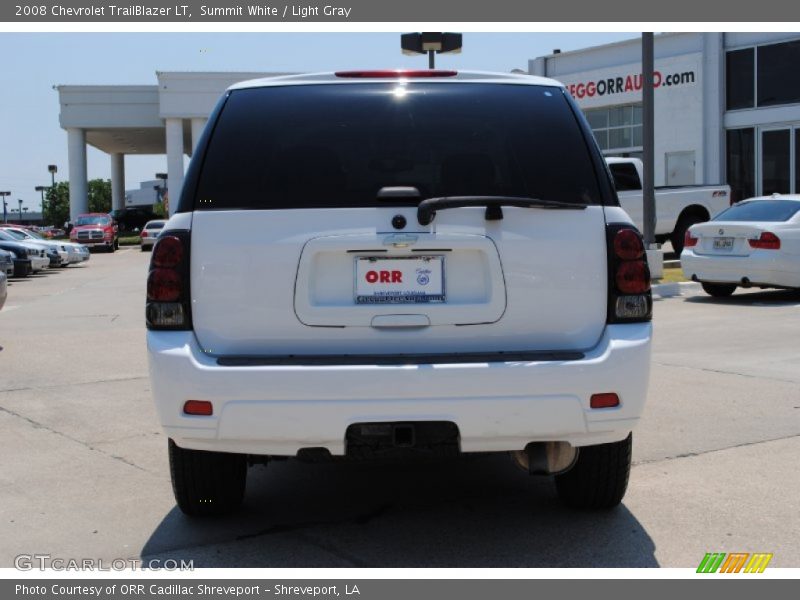 Summit White / Light Gray 2008 Chevrolet TrailBlazer LT