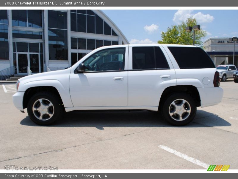 Summit White / Light Gray 2008 Chevrolet TrailBlazer LT