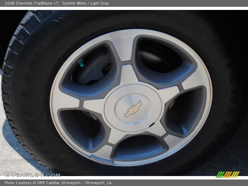 Summit White / Light Gray 2008 Chevrolet TrailBlazer LT