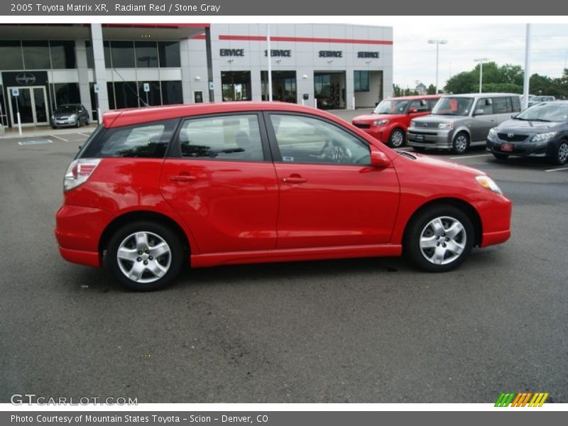 Radiant Red / Stone Gray 2005 Toyota Matrix XR