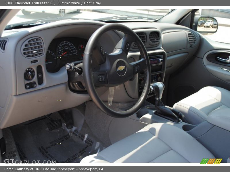 Summit White / Light Gray 2008 Chevrolet TrailBlazer LT
