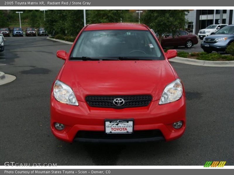 Radiant Red / Stone Gray 2005 Toyota Matrix XR