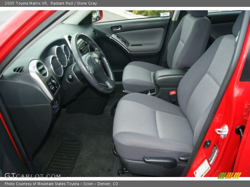 Radiant Red / Stone Gray 2005 Toyota Matrix XR