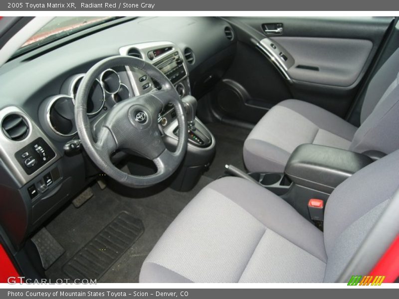 Radiant Red / Stone Gray 2005 Toyota Matrix XR