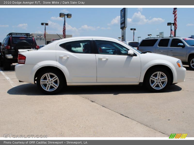 Stone White / Dark Slate Gray 2010 Dodge Avenger R/T