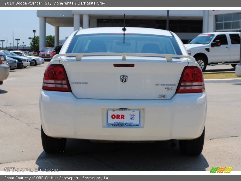 Stone White / Dark Slate Gray 2010 Dodge Avenger R/T