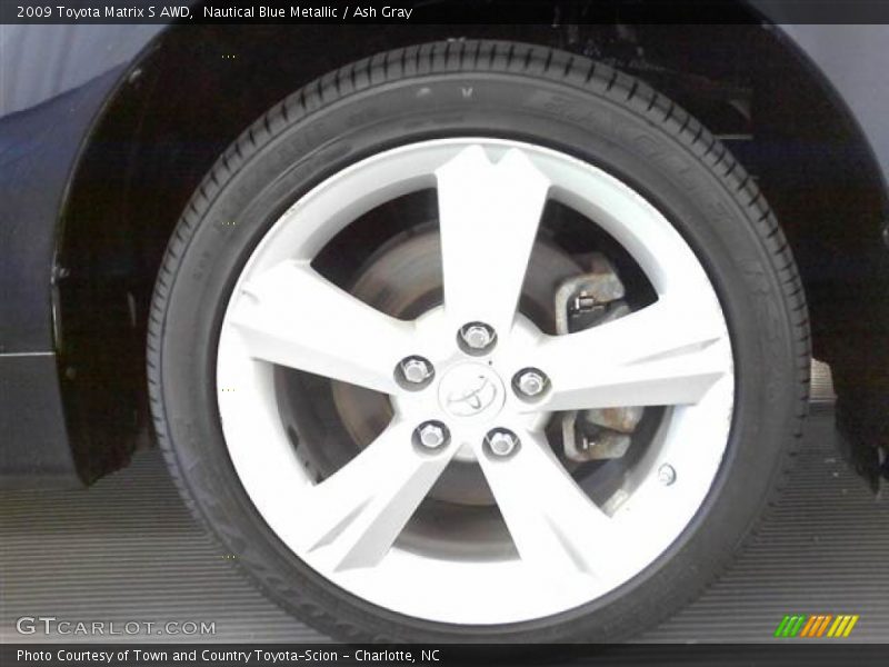 Nautical Blue Metallic / Ash Gray 2009 Toyota Matrix S AWD