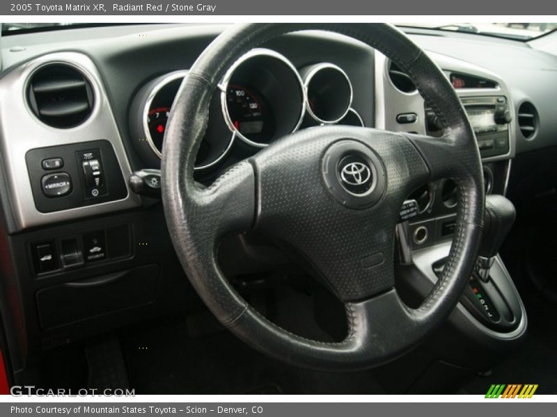 Radiant Red / Stone Gray 2005 Toyota Matrix XR