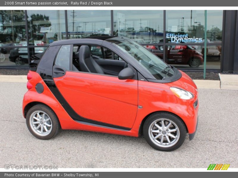 Rally Red / Design Black 2008 Smart fortwo passion cabriolet