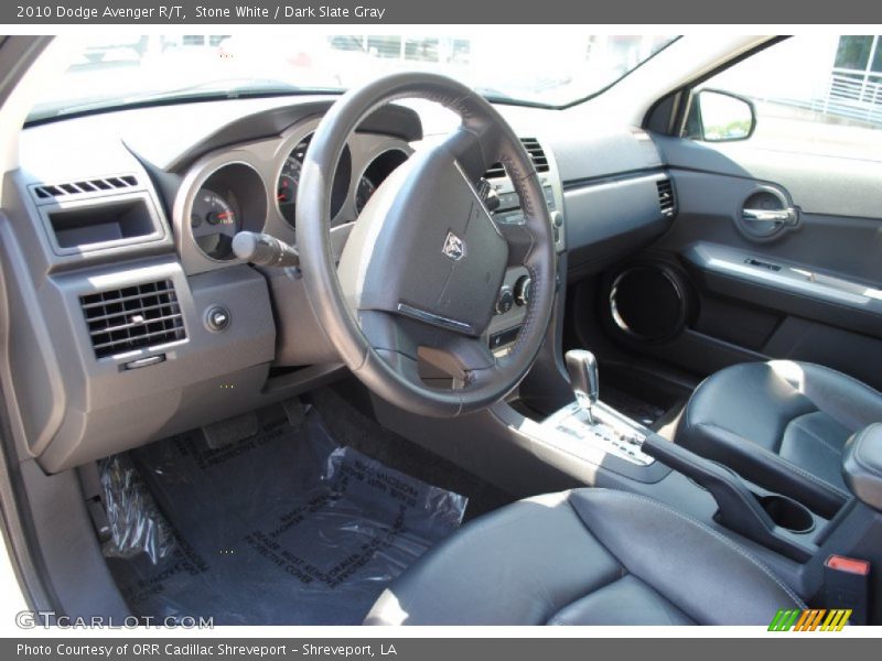 Stone White / Dark Slate Gray 2010 Dodge Avenger R/T