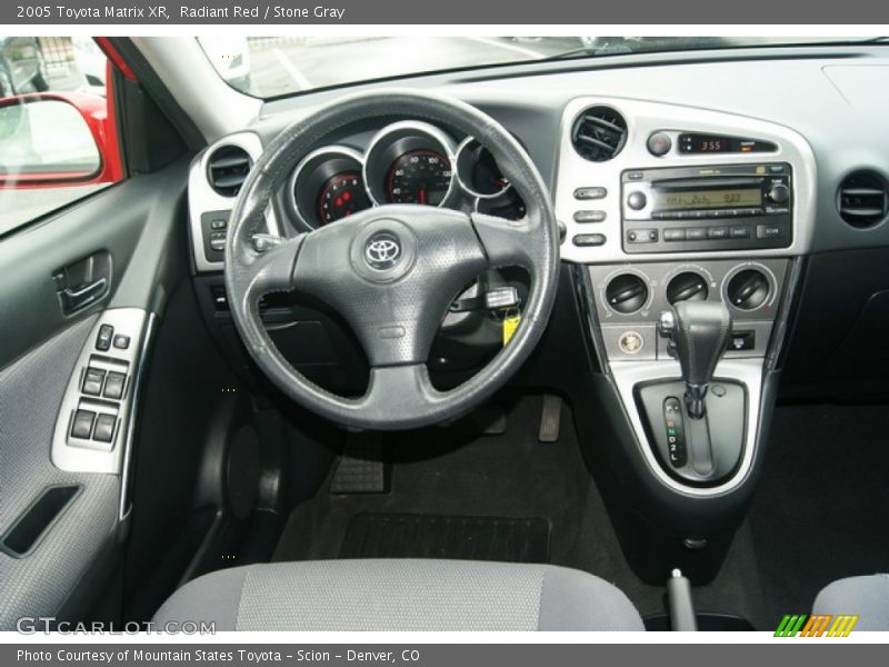 Radiant Red / Stone Gray 2005 Toyota Matrix XR