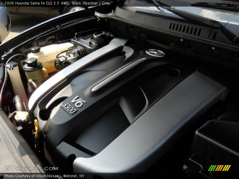 Black Obsidian / Gray 2006 Hyundai Santa Fe GLS 3.5 4WD