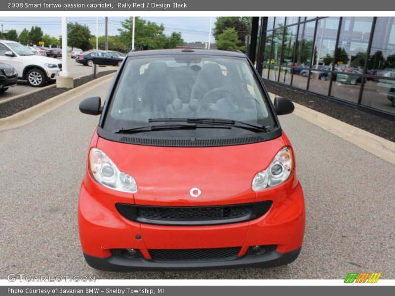 Rally Red / Design Black 2008 Smart fortwo passion cabriolet