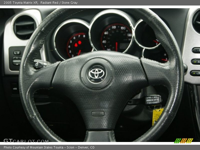 Radiant Red / Stone Gray 2005 Toyota Matrix XR