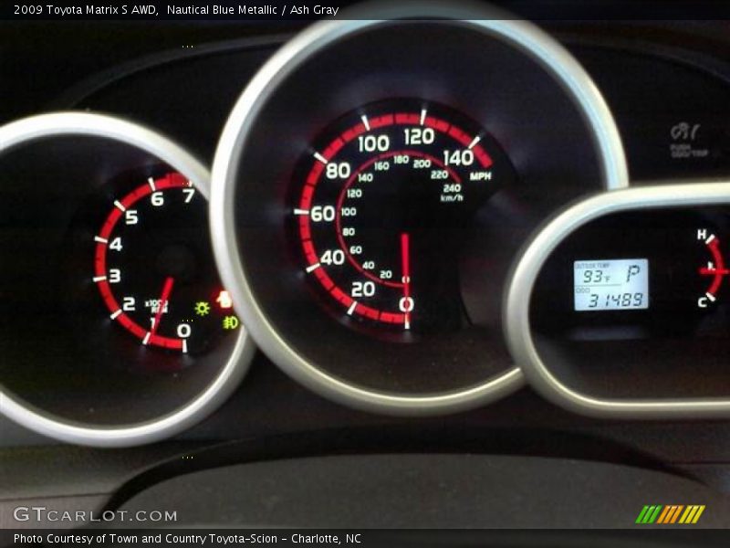 Nautical Blue Metallic / Ash Gray 2009 Toyota Matrix S AWD