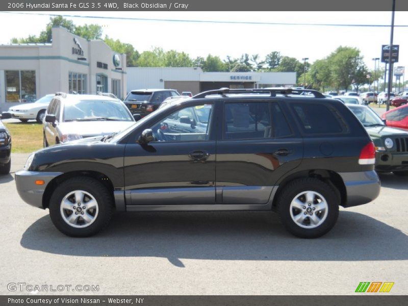 Black Obsidian / Gray 2006 Hyundai Santa Fe GLS 3.5 4WD