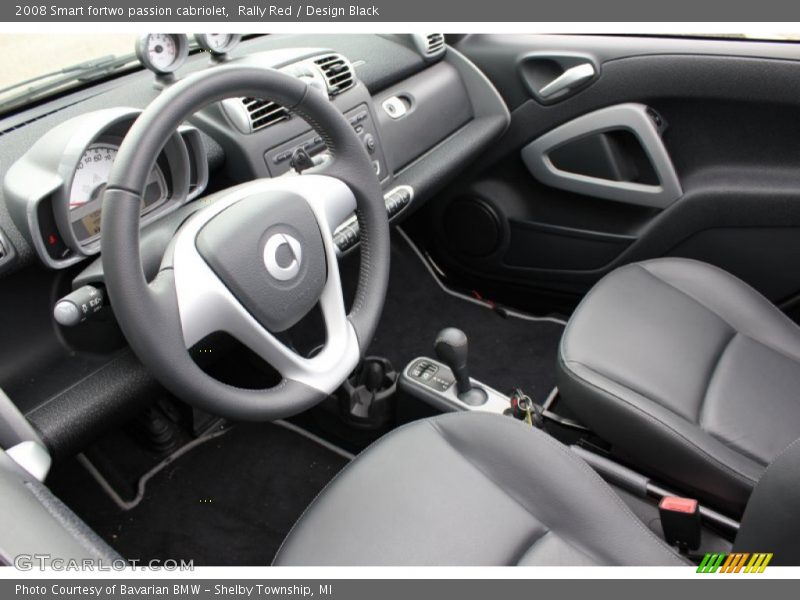 Rally Red / Design Black 2008 Smart fortwo passion cabriolet