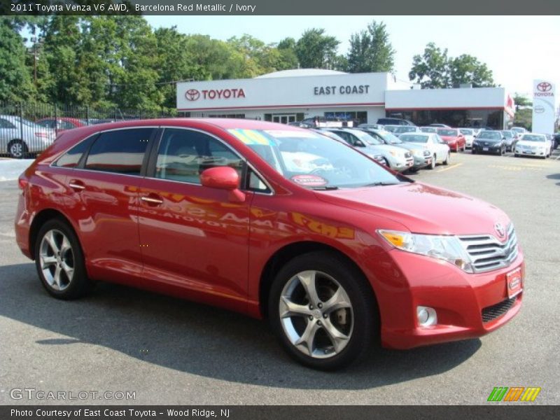Barcelona Red Metallic / Ivory 2011 Toyota Venza V6 AWD