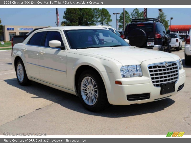 Cool Vanilla White / Dark Khaki/Light Graystone 2008 Chrysler 300 LX