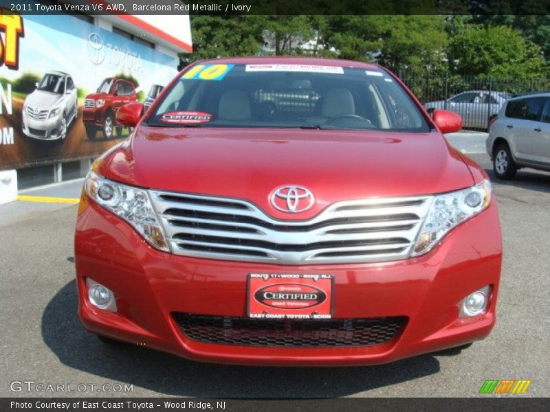 Barcelona Red Metallic / Ivory 2011 Toyota Venza V6 AWD